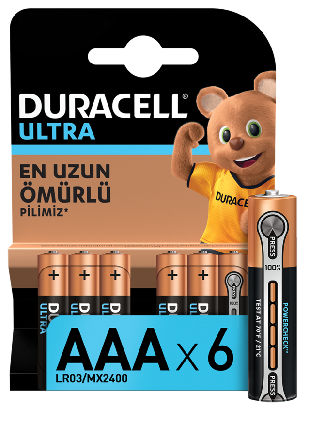 Duracell Ultra Aaa V Nce Kalem Pil Lr Mx L Robot Sepeti