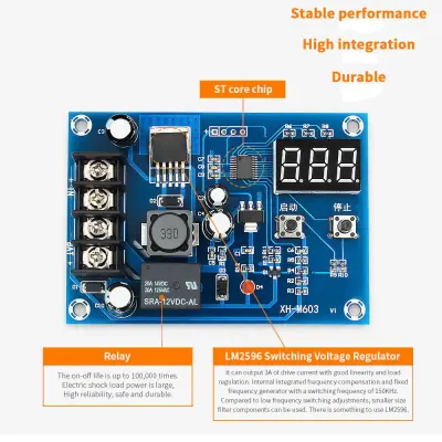 12-24V Batarya Akü Şarj Kontrol Devresi - XH-M603