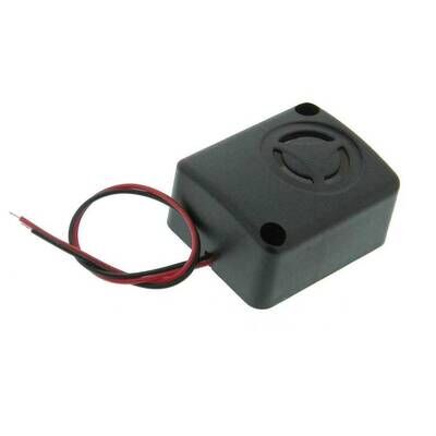 12V Siren Sesli Buzzer - Kablolu, Devreli, 110dB