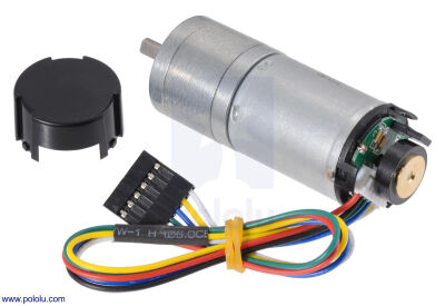 20.4:1 Metal Redüktörlü Motor 25Dx65L MP 12V 380rpm 48CPR Enkoderli PL-4863