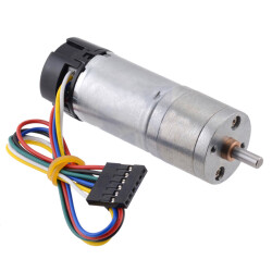 20.4:1 Metal Redüktörlü Motor 25Dx65L MP 12V 380rpm 48CPR Enkoderli PL-4863 - Thumbnail