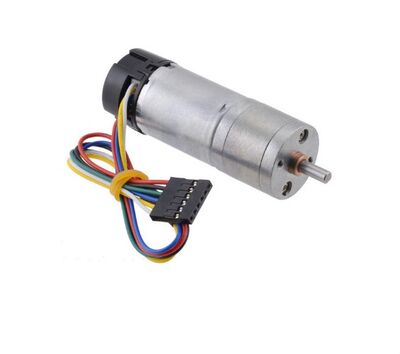 20.4:1 Metal Redüktörlü Motor 25Dx65L mm HP 12V, 48 CPR Enkoderli PL-4843