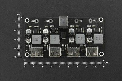 4 Kanal Buck Hızlı Şarj Modülü - Raspberry Pi 4B & Jetson Nano Uyumlu DFR0852