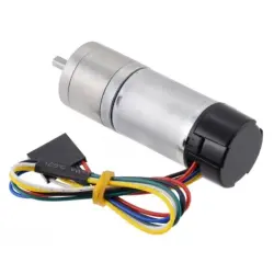 Pololu Metal 75:1 Redüktörlü DC Motor 25Dx69L HP 12V 48 CPR Enkoderli PL-4846 - Thumbnail