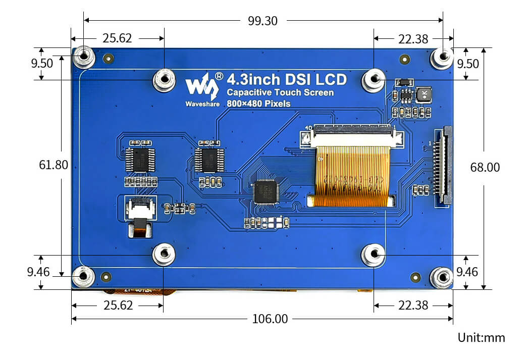 Pi отзывы. Raspberry Pi Touch display 7″ inch 800x480. DSI Интерфейс. Сенсорный дисплей Waveshare. MIPI DSI.