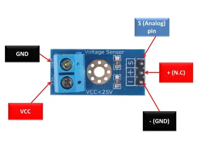 Analog Voltaj Sensör Modülü - 25V