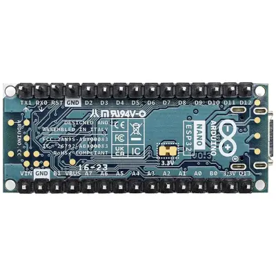 Arduino Nano ESP32 240Mhz AIoT Geliştirme Kartı (BLE 5 ve Wi-Fi Desteği)