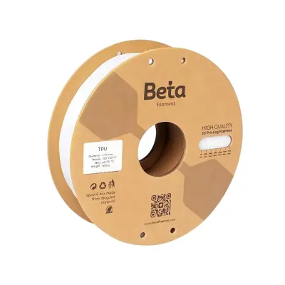 Beta Esnek (TPU 95A) 1.75mm Filament - 800g, Beyaz