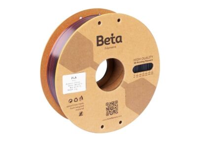 Beta PLA-Magic Silk 1.75mm Filament - 1kg, Black Red