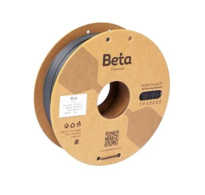 Beta PLA Matte 1.75mm Filament - 1kg, Ash Grey