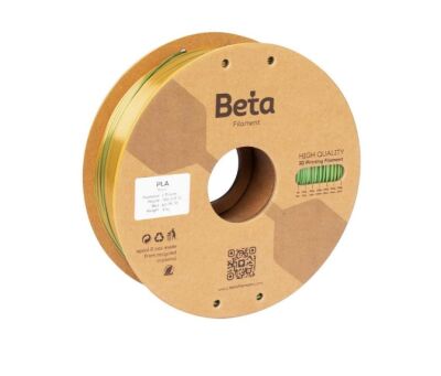 Beta PLA-Mystic Silk 1.75mm Filament - 1kg, Gold Green Fuchsia