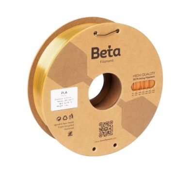 Beta PLA-Mystic Silk 1.75mm Filament - 1kg, Red Gold Black