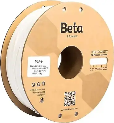 Beta PLA+ (Plus) 1.75mm Filament - 1kg, Beyaz