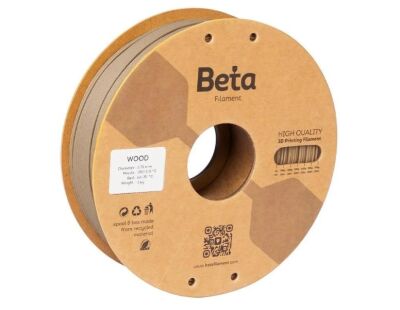 Beta PLA+ (Plus) 1.75mm Filament - 1kg, Dark Wood