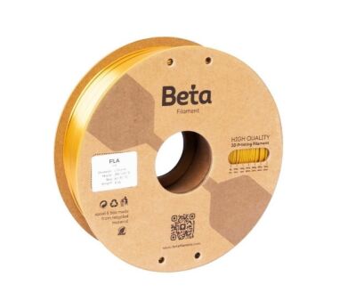 Beta PLA-Silk 1.75mm Filament - 1kg, Gold