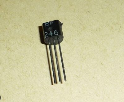 BF246 JFET, N-Channel 25 V 625 mW TO-92