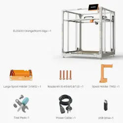 Elegoo OrangeStorm Giga Geniş Hacimli FDM 3D Yazıcı - 800mm x 800mm x 1000mm - Thumbnail