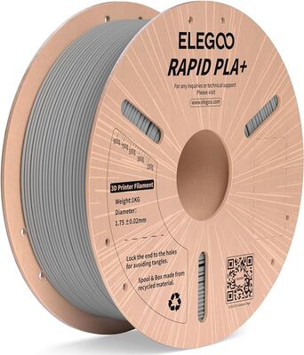 Elegoo 1.75mm RAPID PLA Plus Yüksek Hızlı Filament - Gri, 1kg