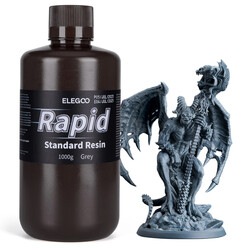 Elegoo Standart Rapid (Hızlı Kürlenen) Reçine - Grey, 1kg - Thumbnail