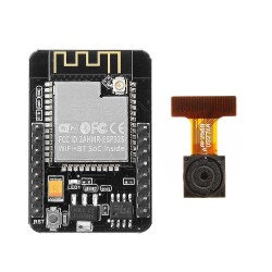 ESP32-CAM WiFi Bluetooth Geliştirme Kartı + 2MP OV2640 Kamera - Thumbnail