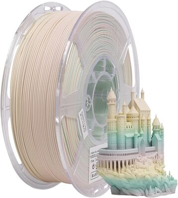 ESUN 1.75mm ePLA-Matte Estetik Filament - Rainbow (Gökkuşağı Renkleri), 1kg