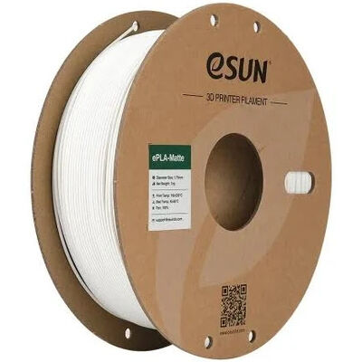 ESUN 1.75mm ePLA-Matte Estetik Filament - Süt Beyazı, 1kg