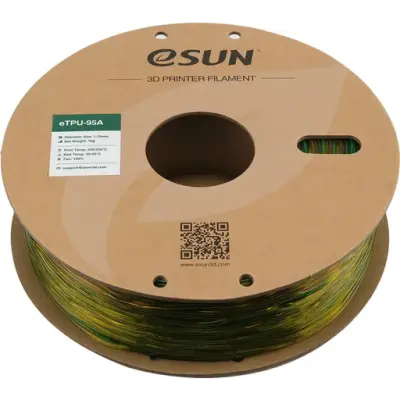 ESUN 1.75mm e-TPU (eTPU-95A) Esnek Filament - Rainbow, 1kg