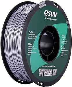 eSUN 1.75mm PLA Plus (PLA+) Filament - Gümüş, 1kg