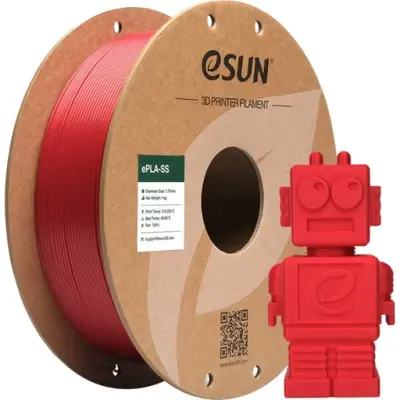 eSUN ePLA-SS Super Speed Yüksek Hızlı 1.75mm Filament - İtfaiye Kırmızı, 1kg