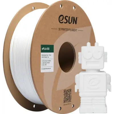 eSUN ePLA-SS Super Speed Yüksek Hızlı 1.75mm Filament - Soğuk Beyaz, 1kg