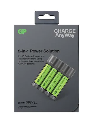 GP X411 4x2600mAh USB Şarj Cihazı ve Powerbank