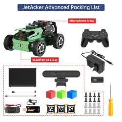 Hiwonder JetAcker ROS, SLAM Mobil Eğitim Robotu - Jetson NANO Destekli Advanced Kit - Thumbnail