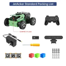 Hiwonder JetAcker ROS, SLAM Mobil Eğitim Robotu - Jetson NANO Destekli Standart Kit - Thumbnail