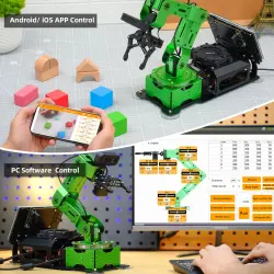 Hiwonder JetArm ROS 6 Eksen Robot Kol Standart Kit - Jetson NANO 4GB - Thumbnail