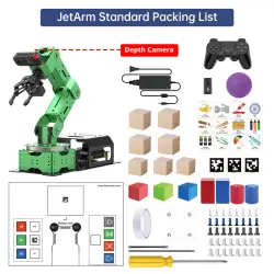 Hiwonder JetArm ROS 6 Eksen Robot Kol Standart Kit - Jetson NANO 4GB - Thumbnail