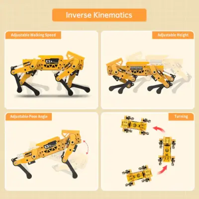 Hiwonder MechDog Açık Kaynak AI Robot Köpek Standart Kit ( ESP32 Kontrollü)