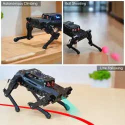 Hiwonder PuppyPi Pro Quadruped Robot Köpek (Raspberry Pi 5 8GB ile Yapay Görme) - Thumbnail