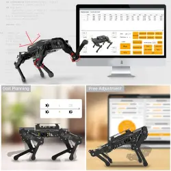 Hiwonder PuppyPi Pro Quadruped Robot Köpek (Raspberry Pi 5 8GB ile Yapay Görme) - Thumbnail