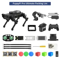 Hiwonder PuppyPi Pro Quadruped Robot Köpek Ultimate Kit (Raspberry Pi 5 4GB) - Thumbnail