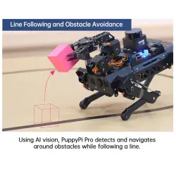 Hiwonder PuppyPi Pro Quadruped Robot Köpek Ultimate Kit (Raspberry Pi 5 4GB) - Thumbnail