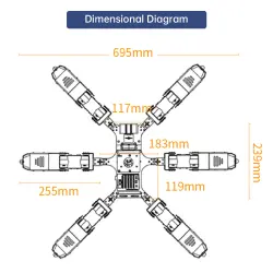 Hiwonder Spiderbot Hexapod Arduino Destekli Robot Örümcek Kiti (Advanced Paket) - Thumbnail