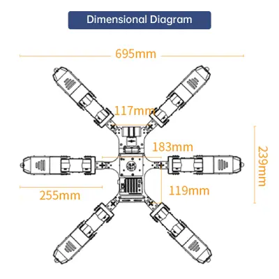 Hiwonder Spiderbot Hexapod Arduino Destekli Robot Örümcek Kiti (Advanced Paket)