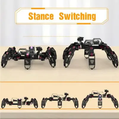 Hiwonder SpiderPi AI Görüntü İşleyen Hexapod Örümcek Robot (Raspbery Pi 4 4Gb)