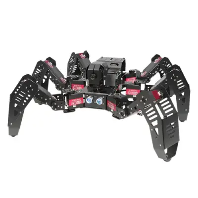 Hiwonder SpiderPi AI Görüntü İşleyen Hexapod Örümcek Robot (Raspbery Pi 4 4Gb)