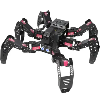 Hiwonder SpiderPi AI Görüntü İşleyen Hexapod Örümcek Robot (Raspbery Pi 4 4Gb)