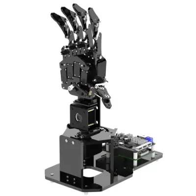 Hiwonder uHandPi Raspberry Pi AI Görüntü İşleyen Robotik El (RPi 5 8GB - Sağ)