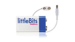 Littlebits 9V Batarya ve Kablou - Thumbnail