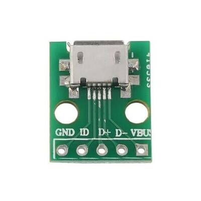 Mikro USB - DIP 2.54mm Dönüştürücü (Breadboard Adaptörü)