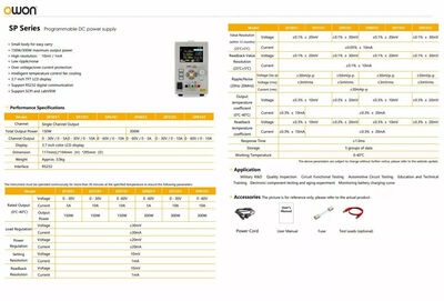 Owon SP6101 Programlanabilir Tek Kanal DC Güç Kaynağı - 150W, 0-10A, 0-60V