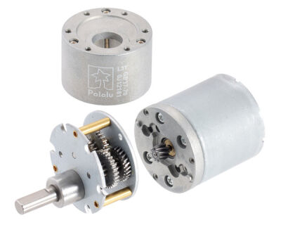 Pololu 19:1 Metal Redüktörlü Motor 37Dx52L 12V 530rpm Helikal Pinyon, PL-4741